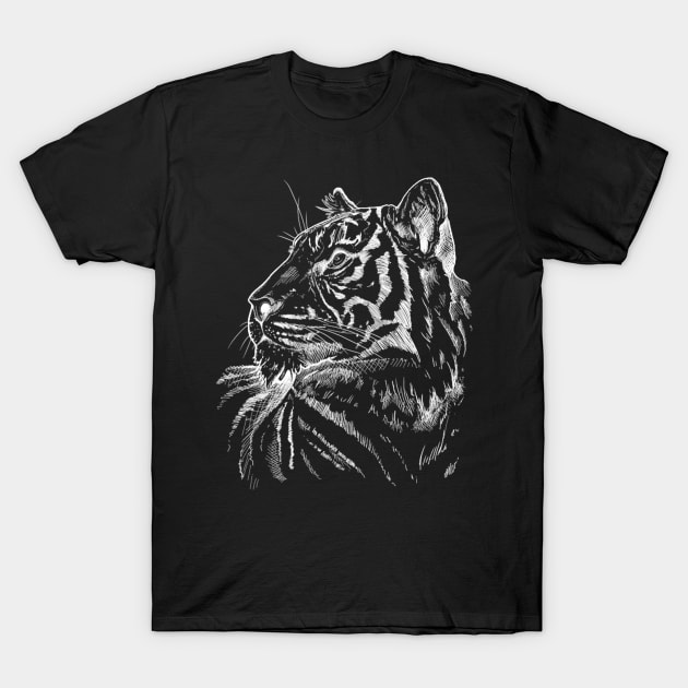 Tiger T-Shirt by GnauArt